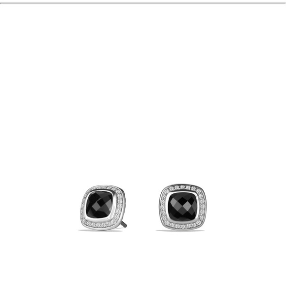 David Yurman Jewelry - David Yurman Black Onyx and Diamond Earrings